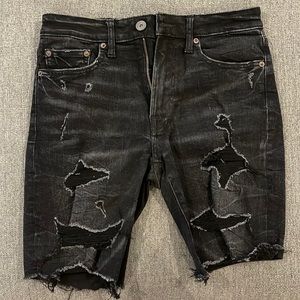 Black American Eagle denim shorts